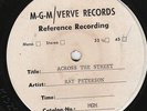 Ray Peterson RARE TEEN TEST PRESSING 45 (M-G-M/Verve K-13299) Across The Street