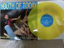 YOUTH OF TODAY / BREAK DOWN THE WALLS LTD YELLOW VINYL LP KBD JUDGE REVERATION
