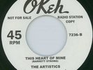 NORTHERN SOUL - ARTISTICS / TANGEERS - OKEH LABEL DEMO RI