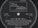 Marvin Gaye 'That's The Way Love Is' 1969 UK Tamla LP