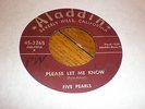 Five Pearls 45 Please Let Me Know ALADDIN