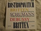 ROSTROPOVICH Britten & Debussy: Cello Sonatas DECCA Orig UK SXL wbg ED1 1962