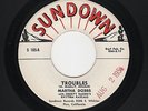50s W Coast Bluesy Gal C&W MARTHA DOBBS Trouble/Are You Surprised M- HEAR BOTH