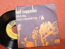 LED ZEPPELIN 45 rpm Black Dog/Misty Mountain Hop France PS yellow label (EX) con