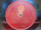 (P) SCAMPINI AUGUSTO Opera 78rpm Red Pre-Dog 2-52612 Il Trovatore Oh si ben mio