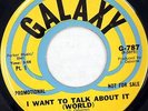 THE DEBONAIRES 45 I Want to Talk About It (World) GALAXY 1972 Soul DOO WOP #D301