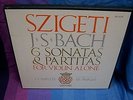 JOSEPH SZIGETI BACH VIOLIN SONATAS AND PARTITAS VANGUARD BACH GUILD 1st LABEL