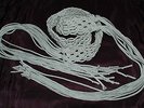 Elvis Style White Thin Chain Suit Macrame Belt - Made to Measure