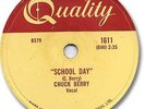 CHUCK BERRY Rock'n Roll 78 RPM Record. School Day