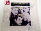 DEPECHE MODE THE SINGLES 81-85 VINYL LP. SIGNED BY ALL THE BAND