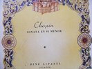 DINU LIPATTI Columbia 8560 PIANO 3x78 Set CHOPIN Sonata In B Minor ORIG ALBUM NM