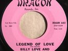 * BILLY LOVE & LOVERS Legend of Love  DOO WOP ORIG 1964 Dragon 45 HEAR