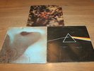 3 Pink Floyd LP's - Obscured By clouds - Meddle - Dark side of the moon - Vinyl