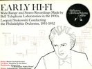 Bell Laboratories BTL 7901 EARLY HI-FI 1930s stereo recordings STOKOWSKI 1979 LP