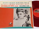 BRAHMS/BEETHOVEN: VIOLIN SONATAS/ GIOCONDA DE VITO/ANGEL AB-8097 JAPAN/HMV/NM