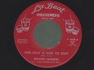 NELSON SANDERS this love is here to stay RARE NORTHERN SOUL 45 on LA BEAT