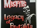 MISFITS LEGACY OF BRUTALITY RARE WHITE PINK MARKS VINYL LP PLAN9 CAROLINE DANZIG