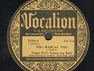 142p. Tampa Red's Hokum Jug Band - You Rascal You & Love So Good - Vocalion 1540