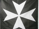DRAPEAU ORDRE DES CHEVALIERS DE L'HOPITAL DE SAINT JEAN DE JÉRUSALEM 90x90cm - D