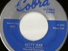 RARE R&B-Harold Burrage on Cobra 5026-Betty Jean / I Cry For You - LISTEN