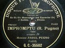 RAOUL PUGNO PIANO   Pugno Impromptu Valse   FRENCH G&T 35502  Paris c.1903  RARE