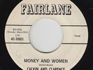 R&B Rockabilly 45 - Calvin & Clarence - Money & Women - Fairlane - mp3 - rare
