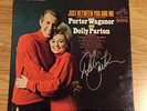 Signed Porter Wagoner And Dolly Parton Record. Just Between You And Me