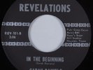 Deep Soul Gospel 45 SARAH DANIELS In the Beginning REVELATIONS HEAR VG++