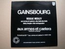 MAXI 45T HORS COMMERCE SERGE GAINSBOURG REGGAE MEDLEY AUX ARMES ET CAETERA  EX