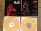 AC/DC Burnin´ Up The Town Live 2-LP Set 1988 yellow vinyl only played once