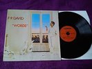 F.R. DAVID words  1982-FIRST GERMANY PRESS -  CARRERE LAB - EX+