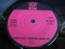 DAVID BOWIE RARE UK ORIGINAL PYE 1966 - CAN'T HELP THINKING ABOUT ME - EXCELLENT