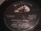 CALYPSO 78 HARRY BELAFONTE banana boat /star - o (DAY-o)   RCA NIPPER LABEL