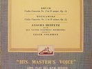 JASCHA HEIFETZ IZLER SOLOMON BRUCH WIENIAWSKI HMV ALP 1362 STUNNING NEAR MINT