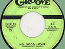MICKEY & SYLVIA No Good Lover / Walkin' in the Rain 45rpm Groove 1956