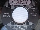 BILLY LYNN w RICK & THE MASTERS Only One For Me ORIG.Press TEEN DOO-WOP 45 cc424