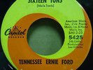 Tennessee Ernie Ford 45 mod popcorn vinyl sixteen tons capitol record drum dub