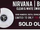 Nirvana Bleach CLEAR & WHITE SWIRL COLOR Vinyl LP New /750 Sub Pop Kurt Cobain