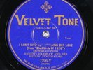 78 RPM1706 -- Annette Hanshaw & Her Sizzlin' Syncopators, Velv Tone E-/EE- jazz