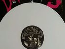 THE DAMNED-THE CHAOS YEARS LP On RARE WHITE VINYL with sticker and badge