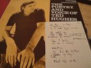 THE POETRY & VOICE OF TED HUGHES RARE LP Record ORIGINAL Caedmon 1977 USA import