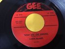 Carol Blades & The Harptones DOO WOP 45 What Did I Do Wrong GEE Label HEAR IT E3