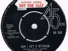Stateside MARVIN GAYE Can I get a witness - Factory sample sticker