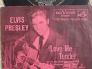 Elvis Presley - Love Me Tender / Anyway You Want Me - RARER USA 45 +DARK PINK PS