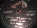 ELVIS 78 love me tender / anyway you want me RCA NIPPER LABEL
