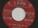 ROCKABILLY -PRATT BROS. & ROCKING FIVE - THE WIND TOLD ME -HEAR -1960  KY. LAND