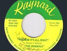 1965 GARAGE 45 rpm THE ORIGINALS Pretend It's Alright / Now's The Time RAYNARD