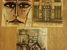 3 BERNARD BUFFET SIGNED SLEEVES ELLA FITZGERALD SINGS GERSHWIN 1959 12 INCH LP