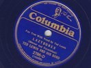 78 RPM -  Ted Lewis & His Band - COLUMBIA 2786-D - Lazybones & Rhythm - BLUE WAX
