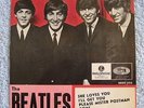 The Beatles  - She Loves You + 3 -  Swedish Picture Sleeve PS 7